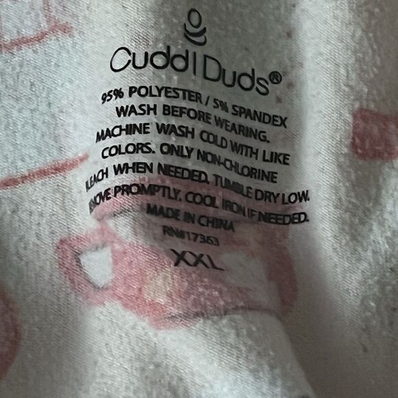 Cuddl Duds Pajama‎ Pants Wm's XXL Donut Coffee Print 100% Cotton Pull On - Picture 3 of 3